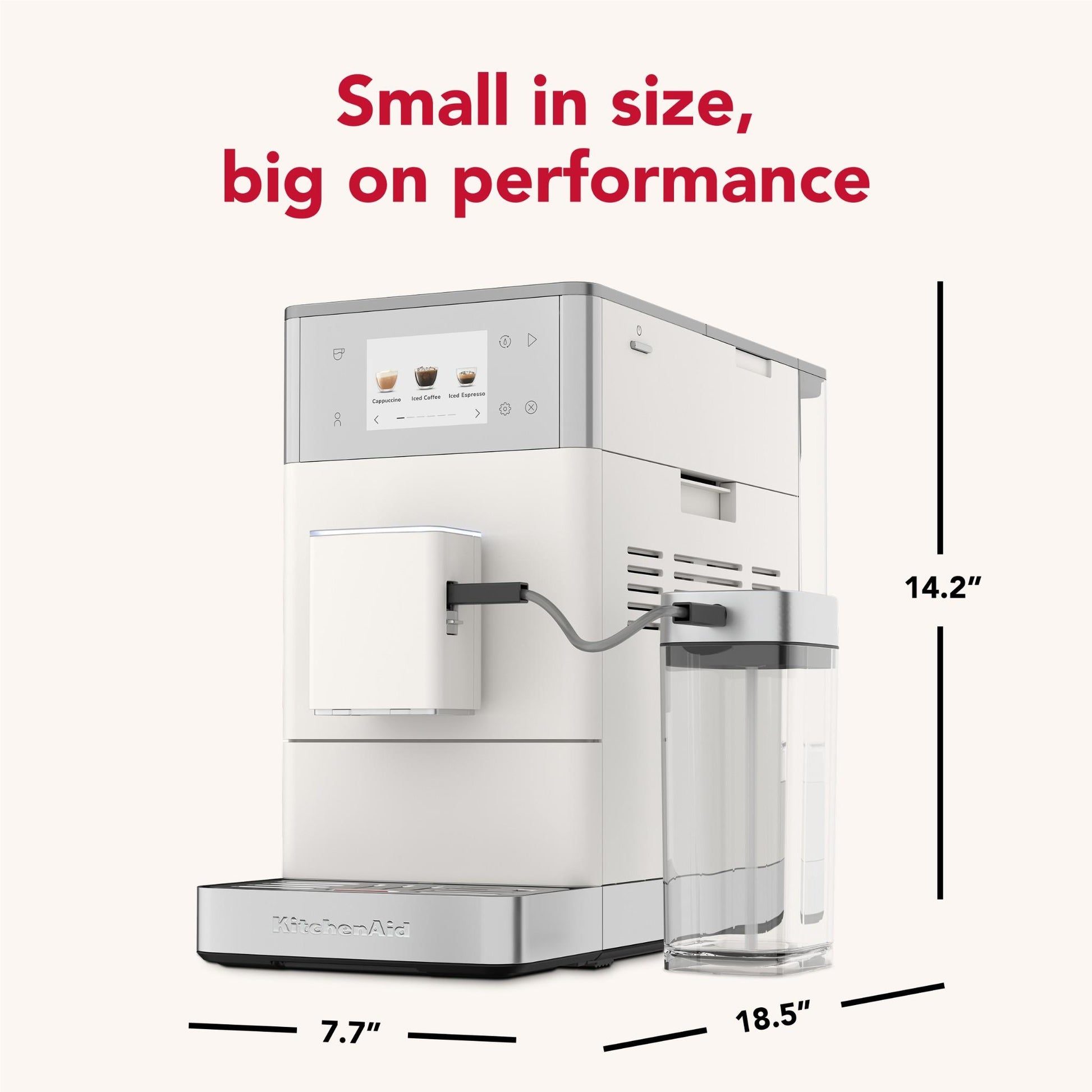 KitchenAid KF4 Compact Fully Automatic Esspresso Machine (Porcelain White)