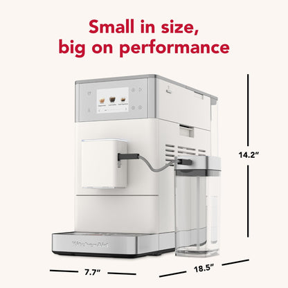 KitchenAid KF4 Compact Fully Automatic Esspresso Machine (Porcelain White)