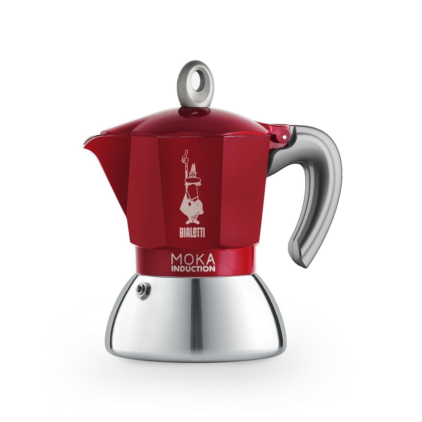 Bialetti Moka 2 Cup Induction Espresso Maker - Red