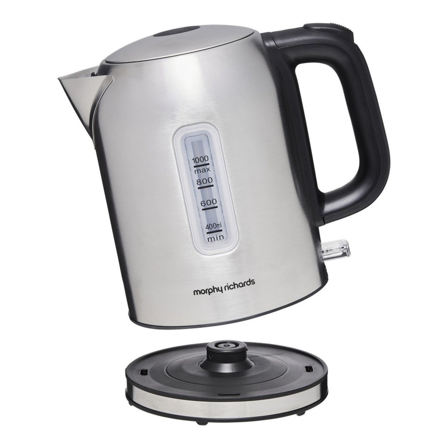 Morphy Richards Equip 1L Stainless Steel Electric Jug Kettle with 360d Base