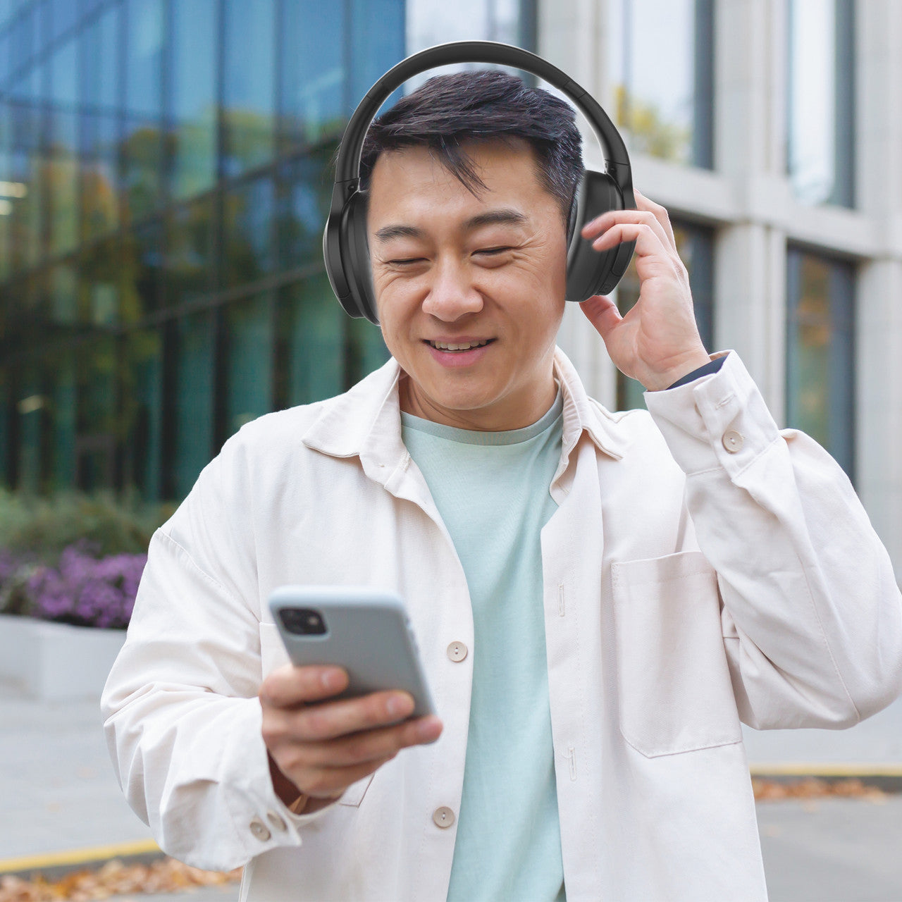 Laser ANC Bluetooth Headphones (Black)
