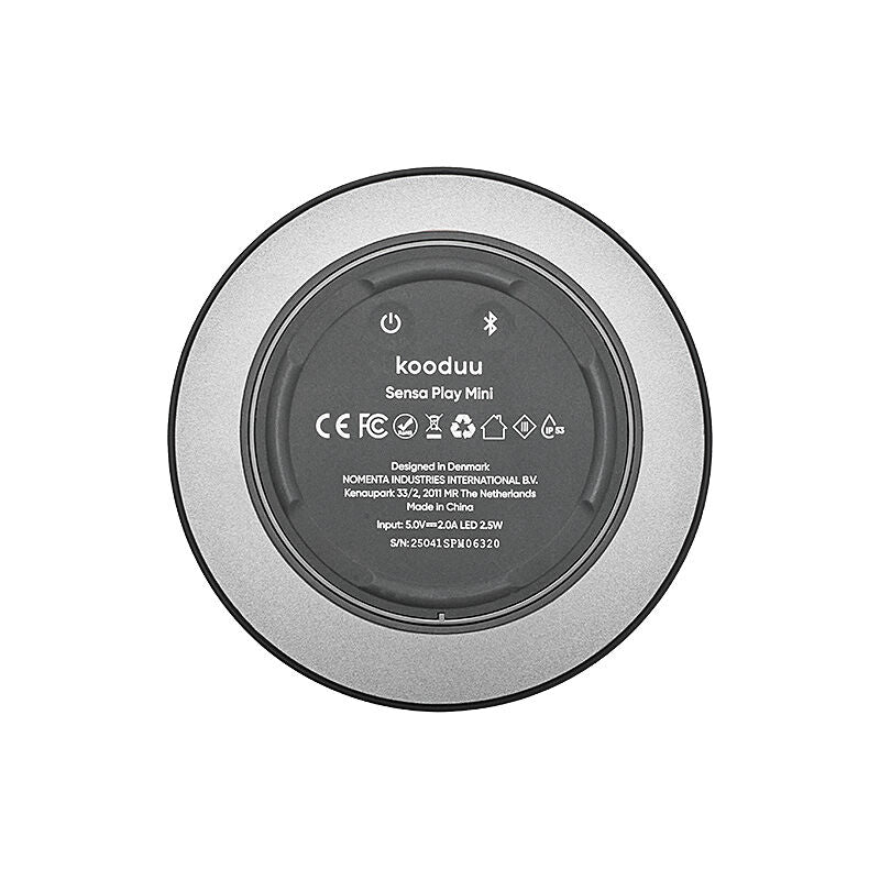 Kooduu Sensa Play Mini Lamp/Bluetooth Speaker in Anthracite