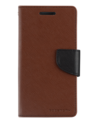 Fancy Diary Case for iPhone 13 Pro - Brown/Black