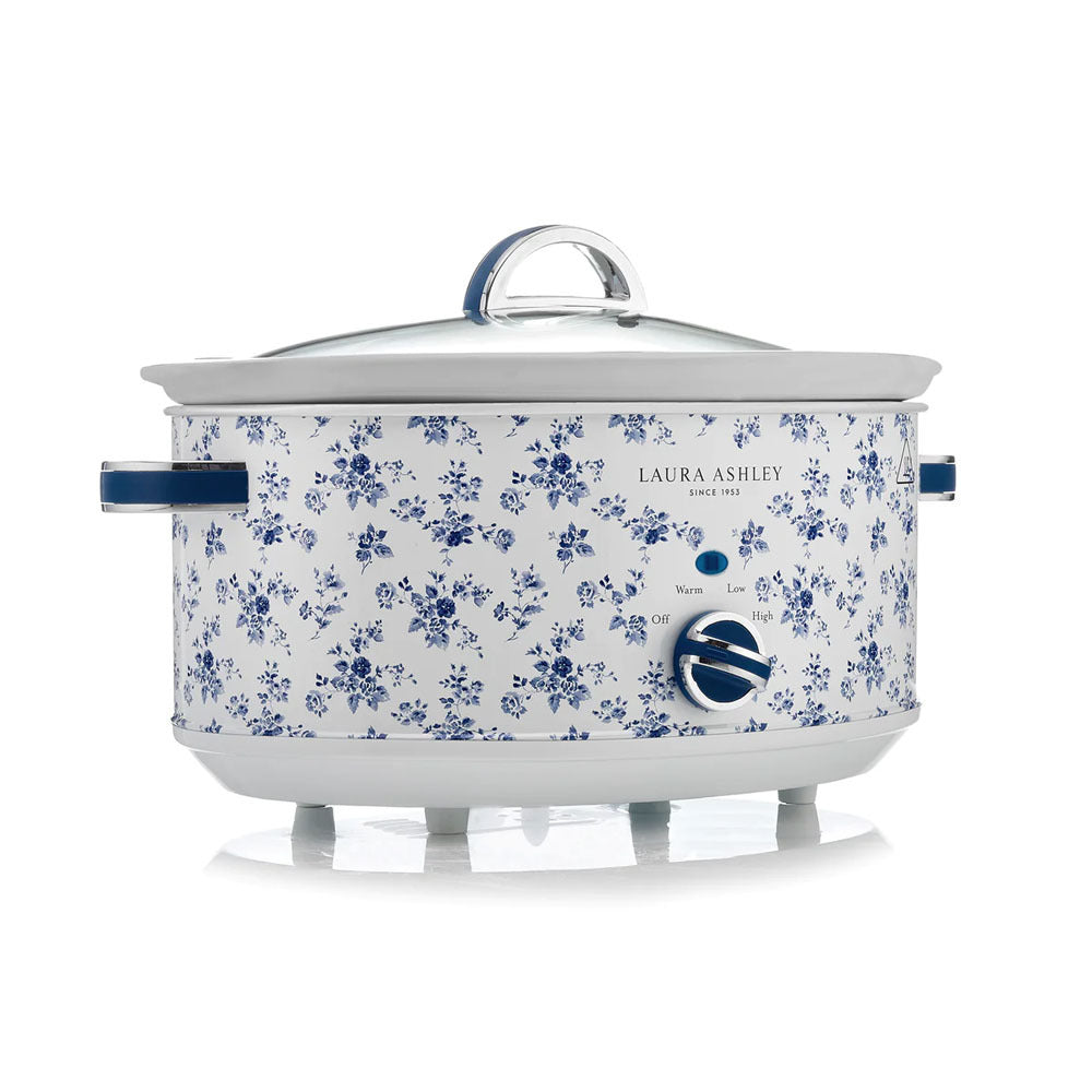 Laura Ashley 6.5L Electric 300 Watt Stainless Steel Slow Cooker China Rose