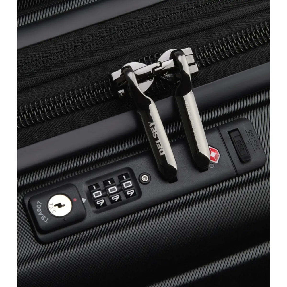 Delsey Shadow 5.0 - 55 cm Expandable Cabin Suitcase - Black