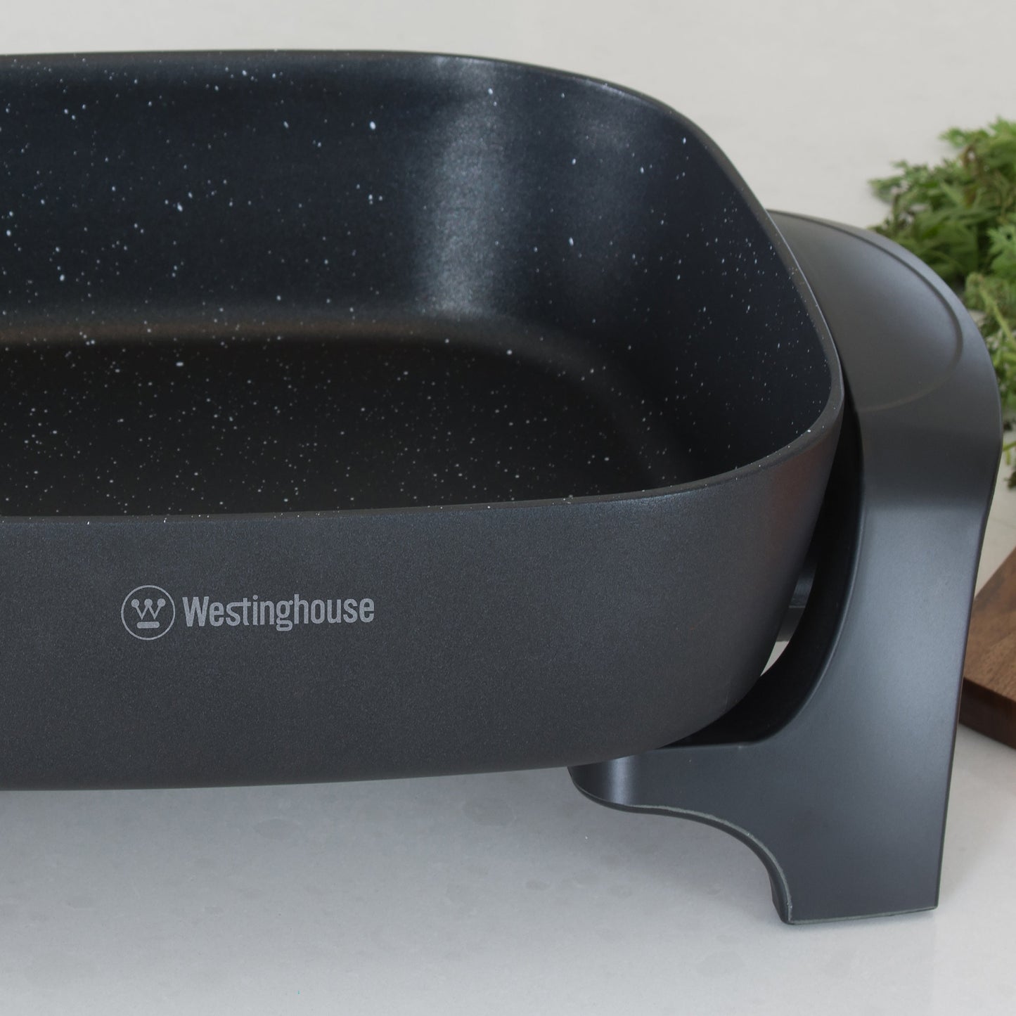 Westinghouse 5L Square Non-Stick Electric Frypan 2000W Stone Finish