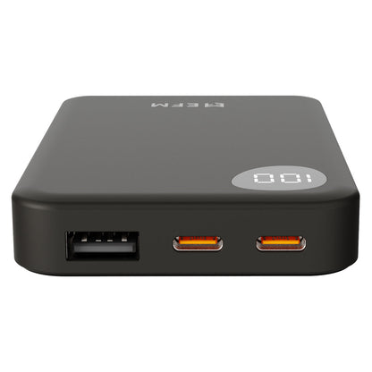 EFM 5,000mAh Essential Power Bank with Digital Display (Black)