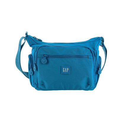 GAP Unisex Nylon Shoulder Crossbody Bag w/ Secure Zip 29x22cm Blue