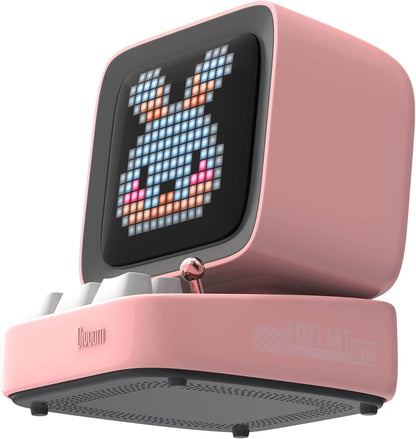 Divoom Ditoo-Mic Mini Karaoke Machine Pixel Art Bluetooth Speaker (Pink)