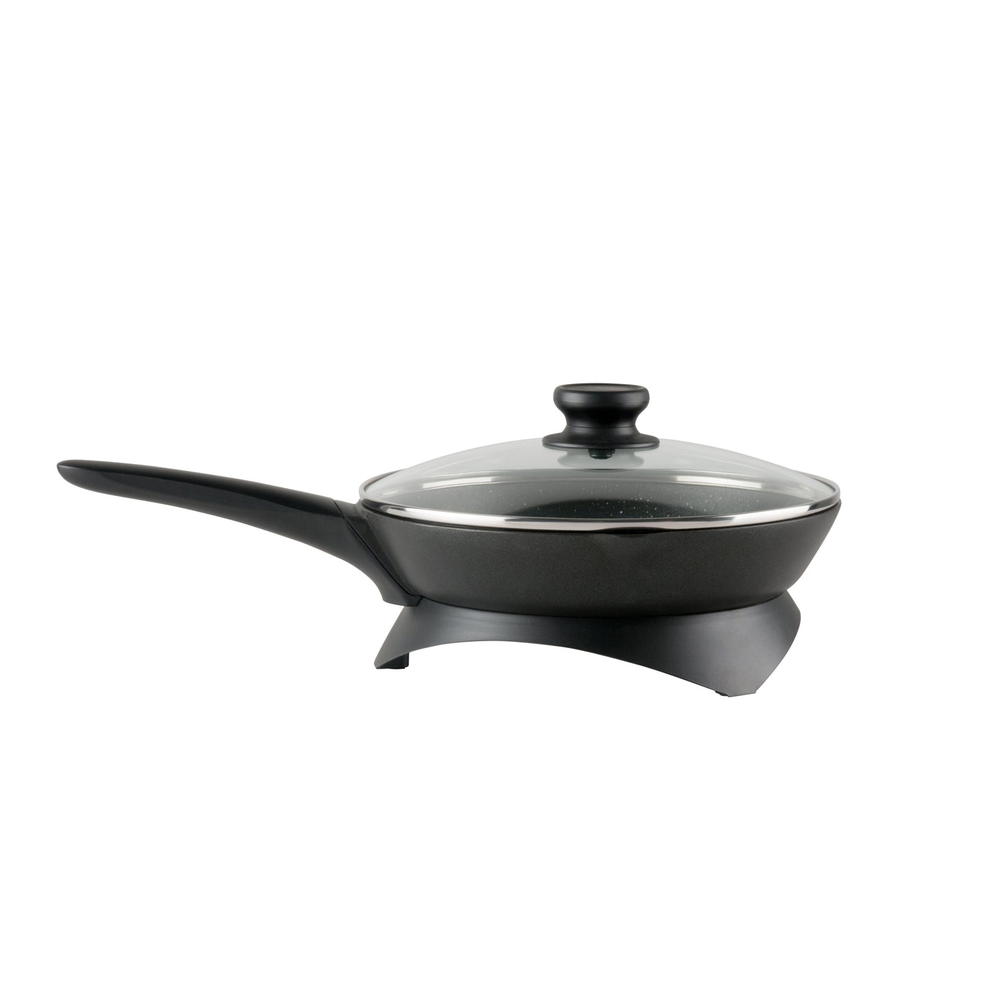Westinghouse 26cm 1200W Non-Stick Electric Skillet with Glass Lid (Black)