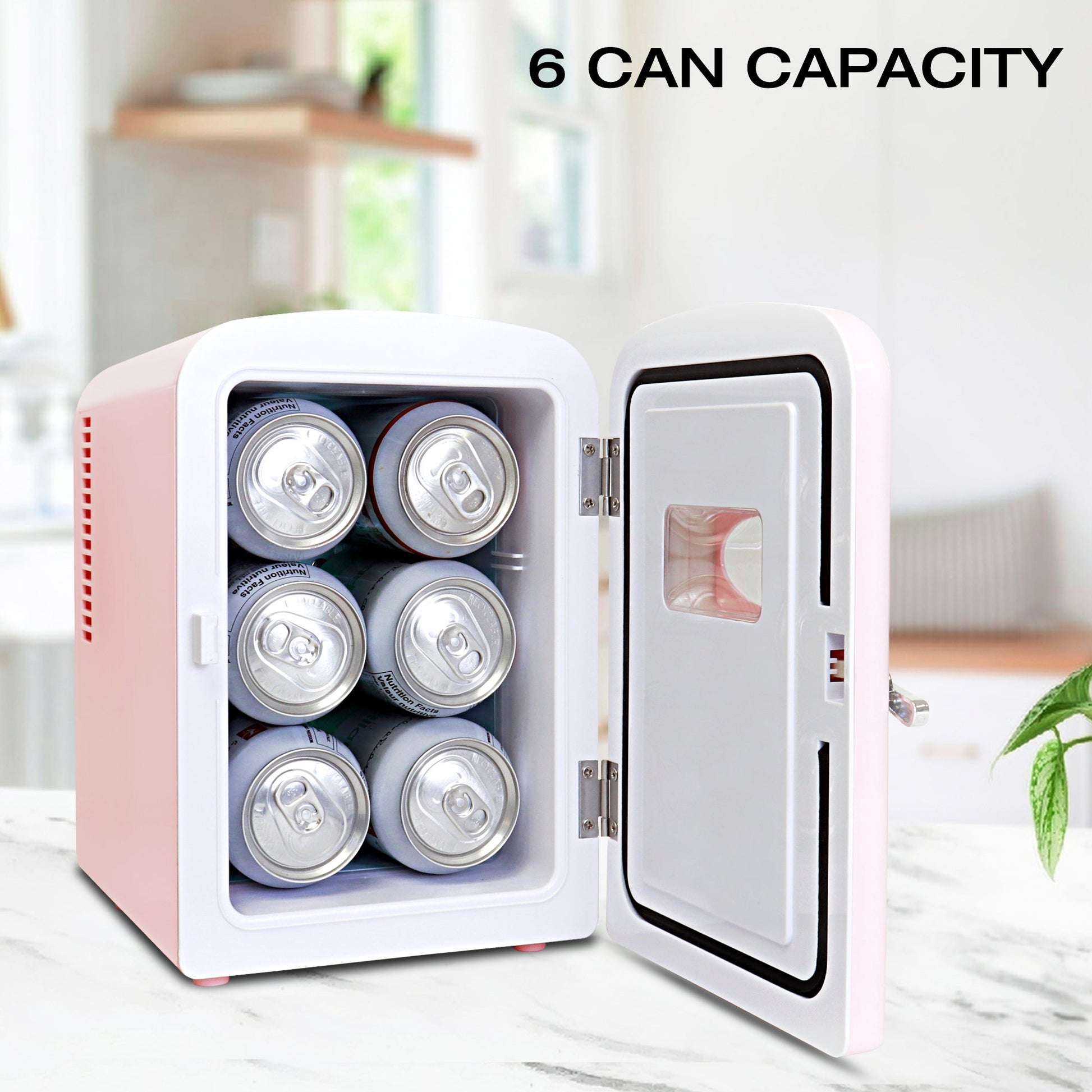 Koolatron Retro Mini Fridge 4L Pink