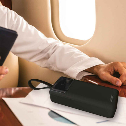 Laser 27000mAh Powerbank 18W PD LED Indicator Fast Charge (Black)