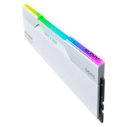 Klevv CRAS V RGB 64GB (2 x 32GB) DDR5 6000MHz CL30 Desktop Memory - Brilliant White