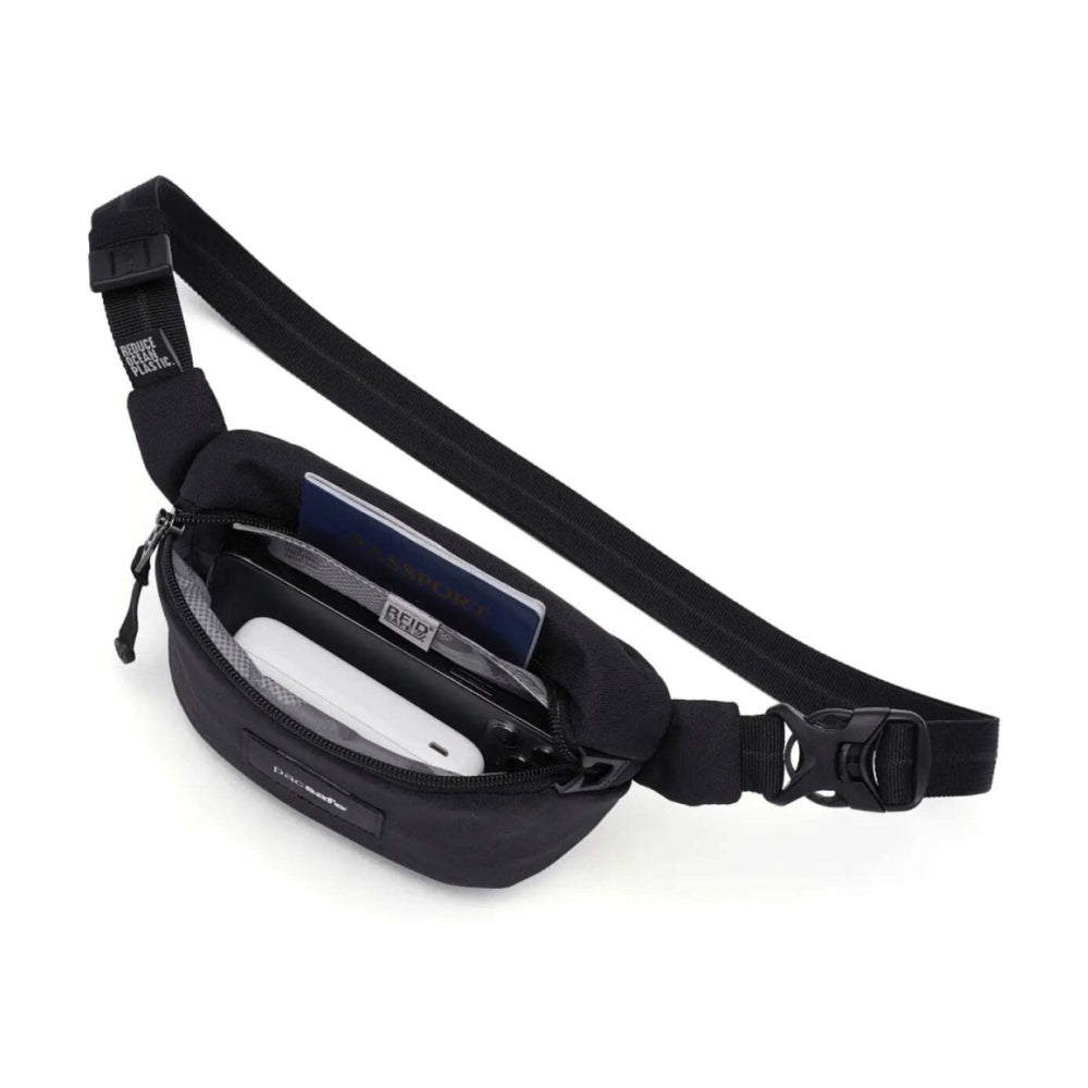 Pacsafe Go Anti-Theft RFID Blocking Slashguard Micro Sling Bag Jet Black