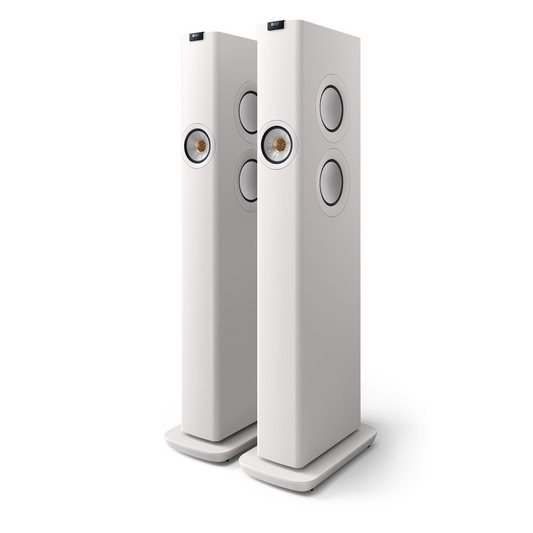 KEF LS60 Wireless Hifi Speakers Pair (Mineral White)