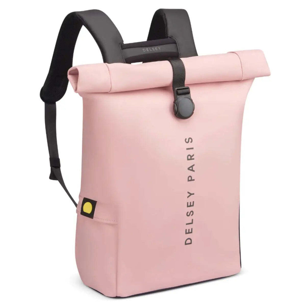 Delsey Turenne Soft Rolltop RFID 15" Laptop Backpack Peony