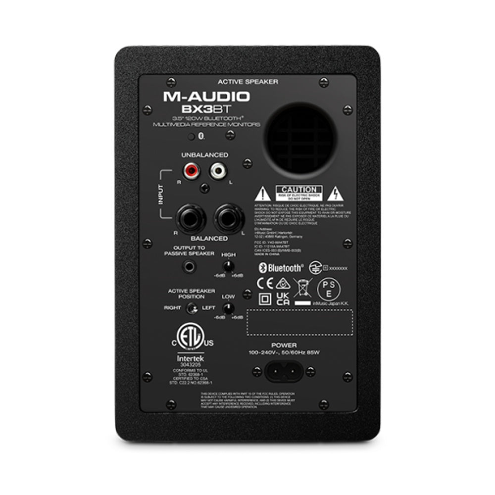 M-Audio BX3 Bluetooth Studio Monitors Speaker Set with 3-Inch Woofer 120W 2pc