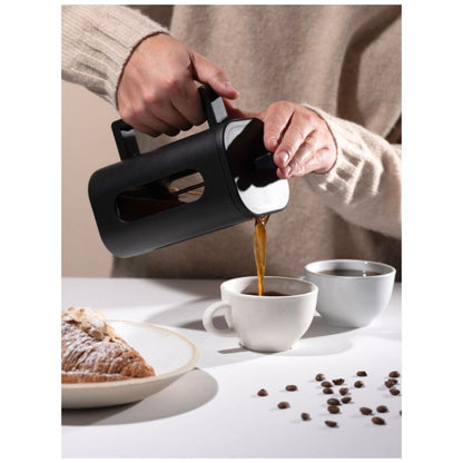 Euroline Coffee & Tea Maker Plunger French Press Square Shaped 1000ml (Black)