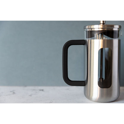 La Cafetiere Pisa 3-Cup 350ml Brushed SS/Glass French Press (Silver)