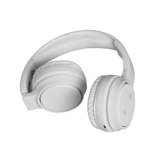 Laser Foldable Bluetooth Headphones with Mic (Bright White)