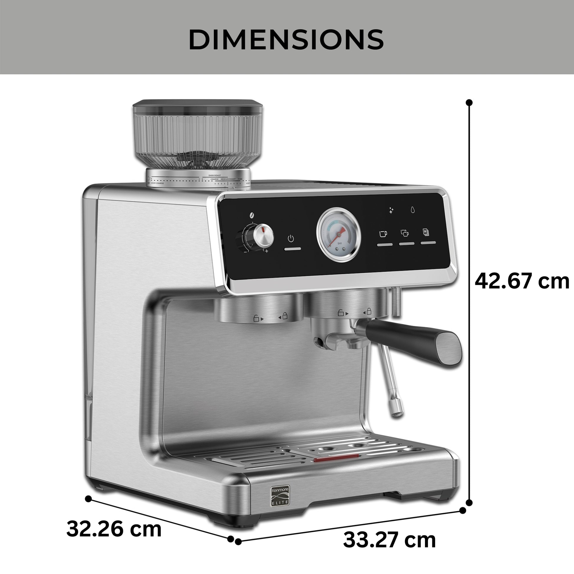 Kenmore Automatic Tamping Espresso Coffee Machine