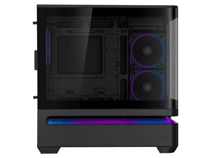 ASUS Prime AP202 ARGB Curved Tempered Glass Mid-Tower Case - Black