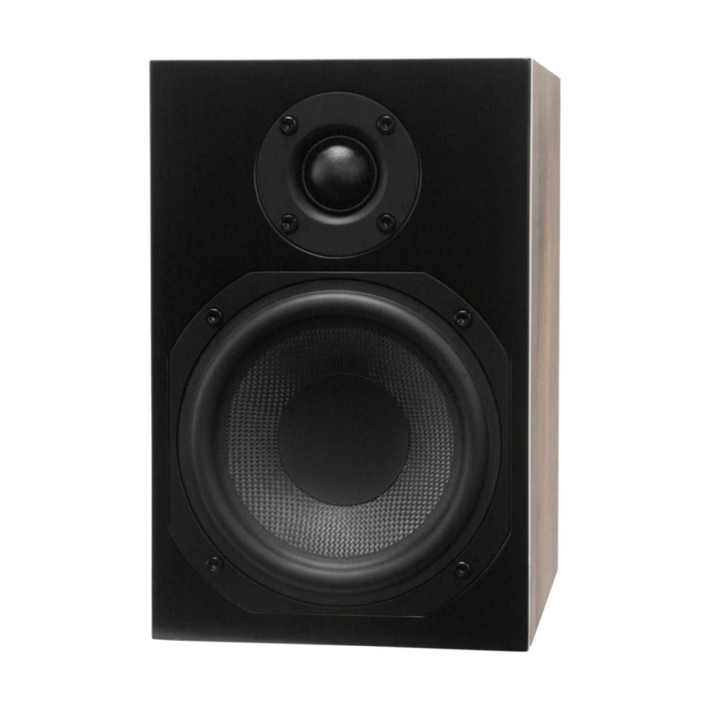 Scansonic HD 2-Pieces L5 Series Bookshelf Home Speakers 120W (Walnut)