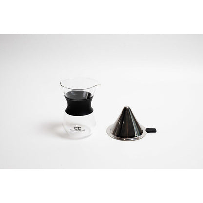 Coffee Culture 400ml Pour Over Coffee Maker Glass Jug Dripper with Filter