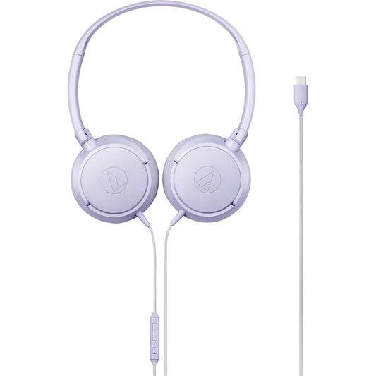 Audio-Technica ATH-S120 USB-C On-Ear Headphones (Light Violet)