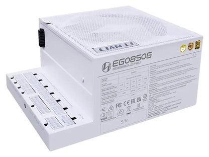 Lian Li Edge Gold 850W 80+ Gold Modular ATX 3.1 Power Supply - White (USB hub not included)