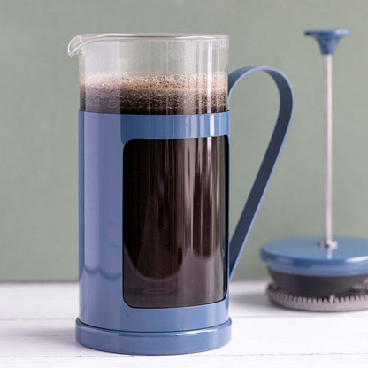 La Cafetiere Monaco 8-Cup 1L Stainless Steel Glass French Press (Navy)