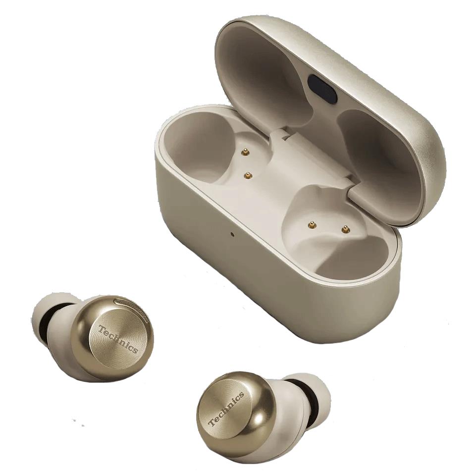 Technics AZ100 Premium True Wireless Noise Cancelling In-Ear Headphones (Champayne Gold))