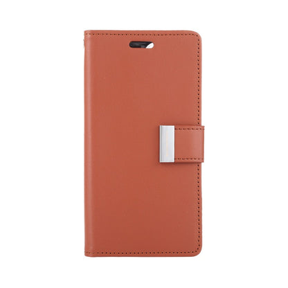 Goospery Rich Diary case for iPhone 14 - Brown