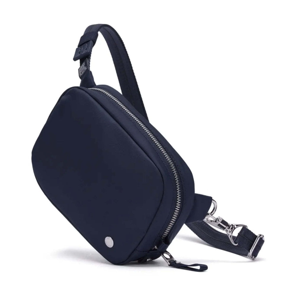 Pacsafe W Anti-Theft RFID Blocking Slashguard Micro Travel Sling Navy