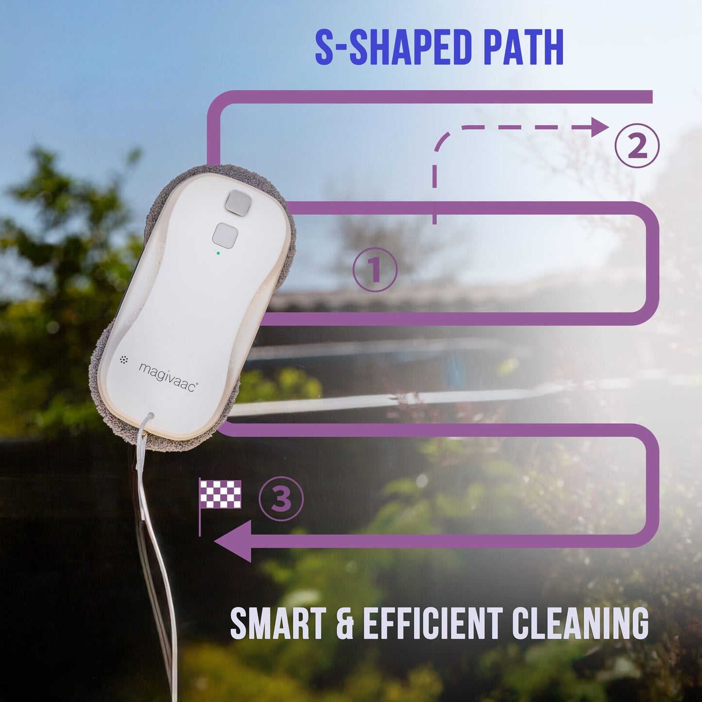 Magivaac Robot Window Cleaner with Smart App & Remote Control