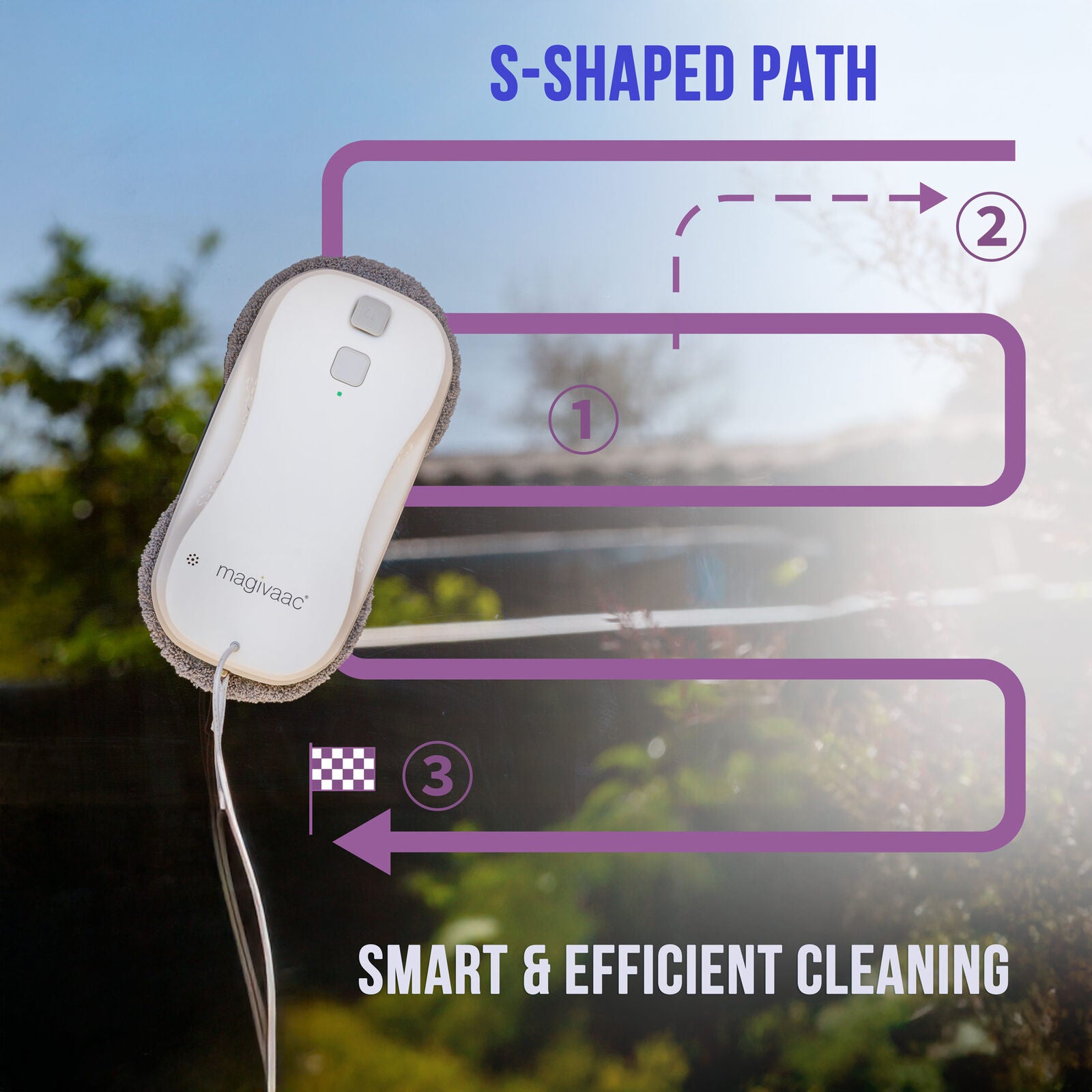Magivaac Robot Window Cleaner with Smart App & Remote Control