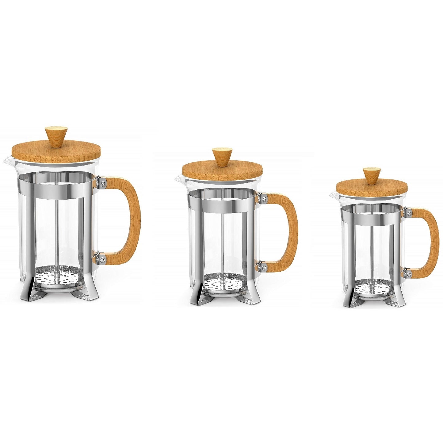 Coffee Culture Bamboo/Glass French Travel Tea/Coffee Press/Plunger (350ml)