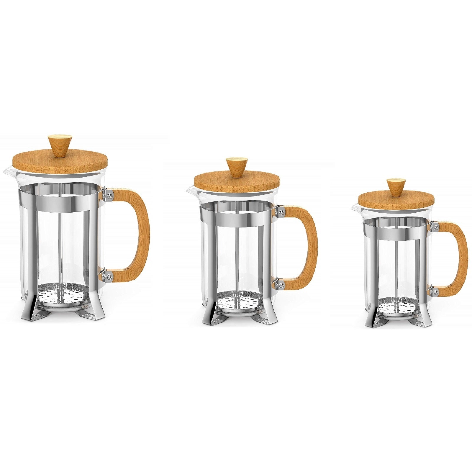 Coffee Culture Bamboo/Glass French Travel Tea/Coffee Press/Plunger (350ml)