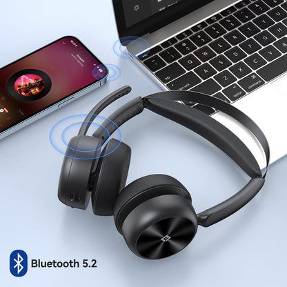 eMeet GeniusCall HS80 Wireless On-Ear Headset with Charging Base