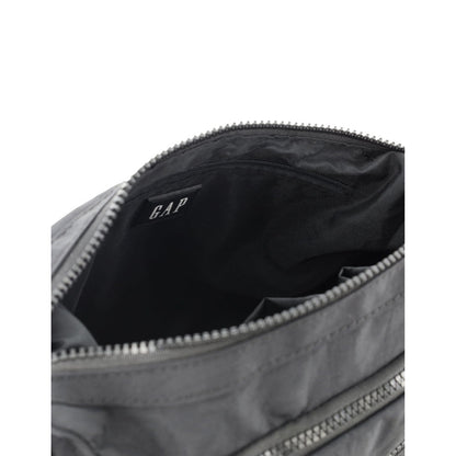 GAP Unisex Nylon Shoulder Crossbody Bag w/ Secure Zip 29x22cm Black