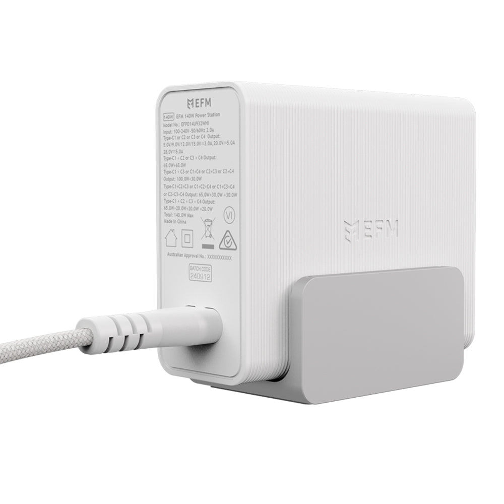 EFM 140W Desktop Power Station with GaN, PD3.1 and PPS (White)