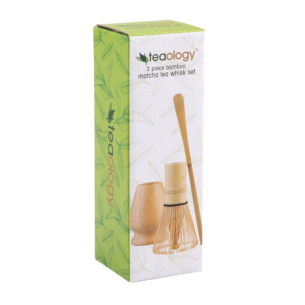 Teaology Bamboo 3 Piece Matcha Tea Whisk Set