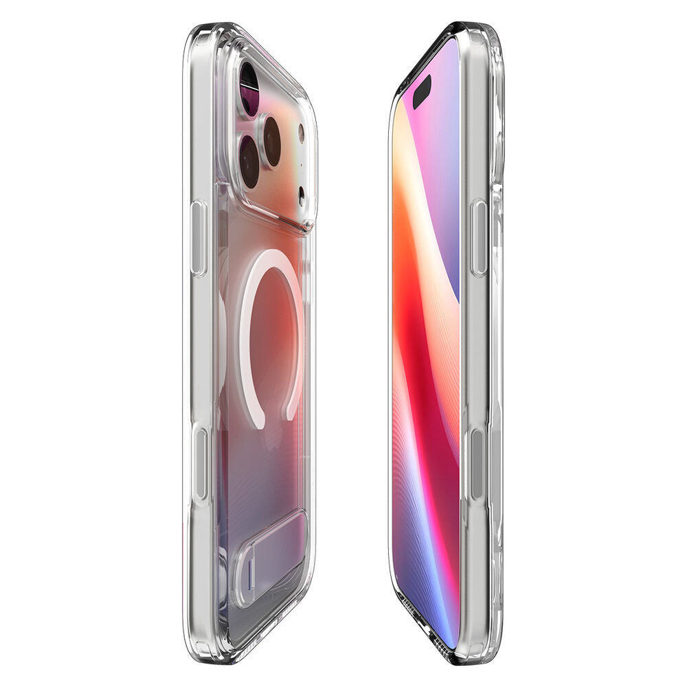 SPIGEN Ultra Hybrid Kickstand MagSafe Case for iPhone 17 Pro Max (Clear White)
