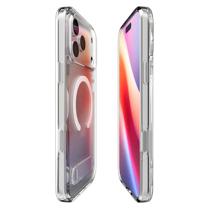 SPIGEN Ultra Hybrid Kickstand MagSafe Case for iPhone 17 Pro Max (Clear White)