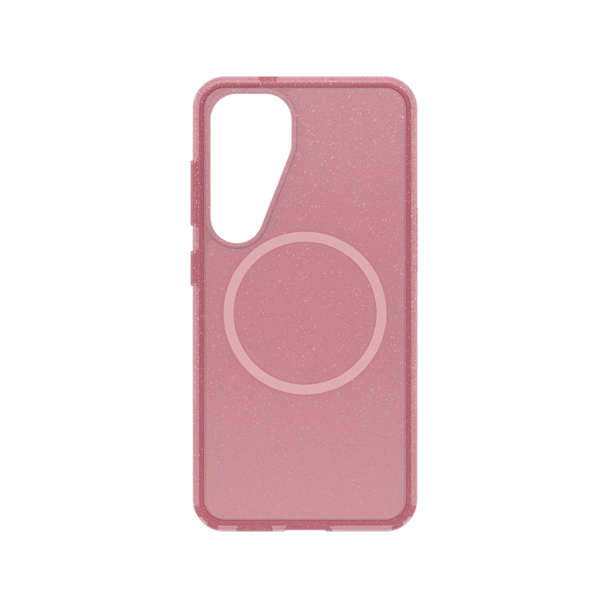 OtterBox Symmetry Phone Case for Samsung Galaxy S25 with MagSafe (Clear/Pink)