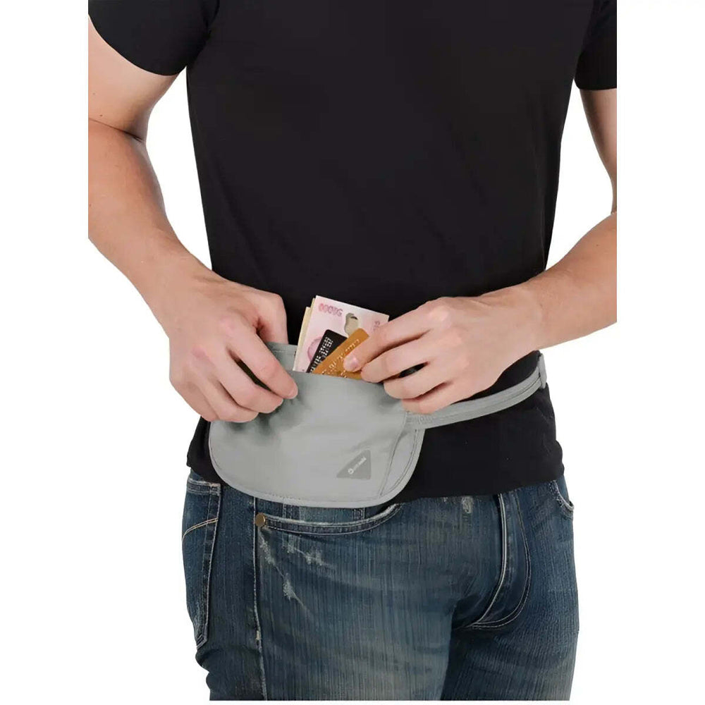 Pacsafe Coversafe X100 RFID Blocking Waist Wallet - Grey