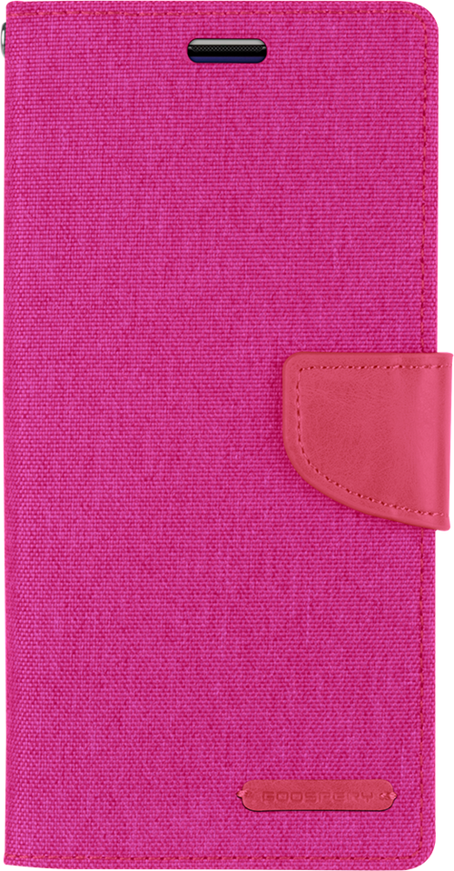 Goospery Canvas Diary For iPhone 13 Pro - Pink