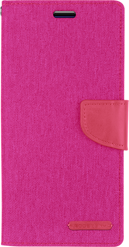 Goospery Canvas Diary For iPhone 12 Pro Max - Pink