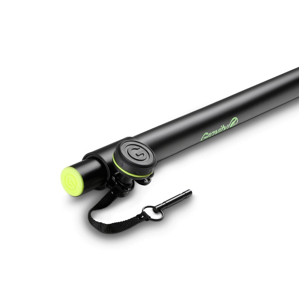 Gravity SP2332B Adjustable Steel Pole/Stand 35mm to M20 1400mm For Speaker Black