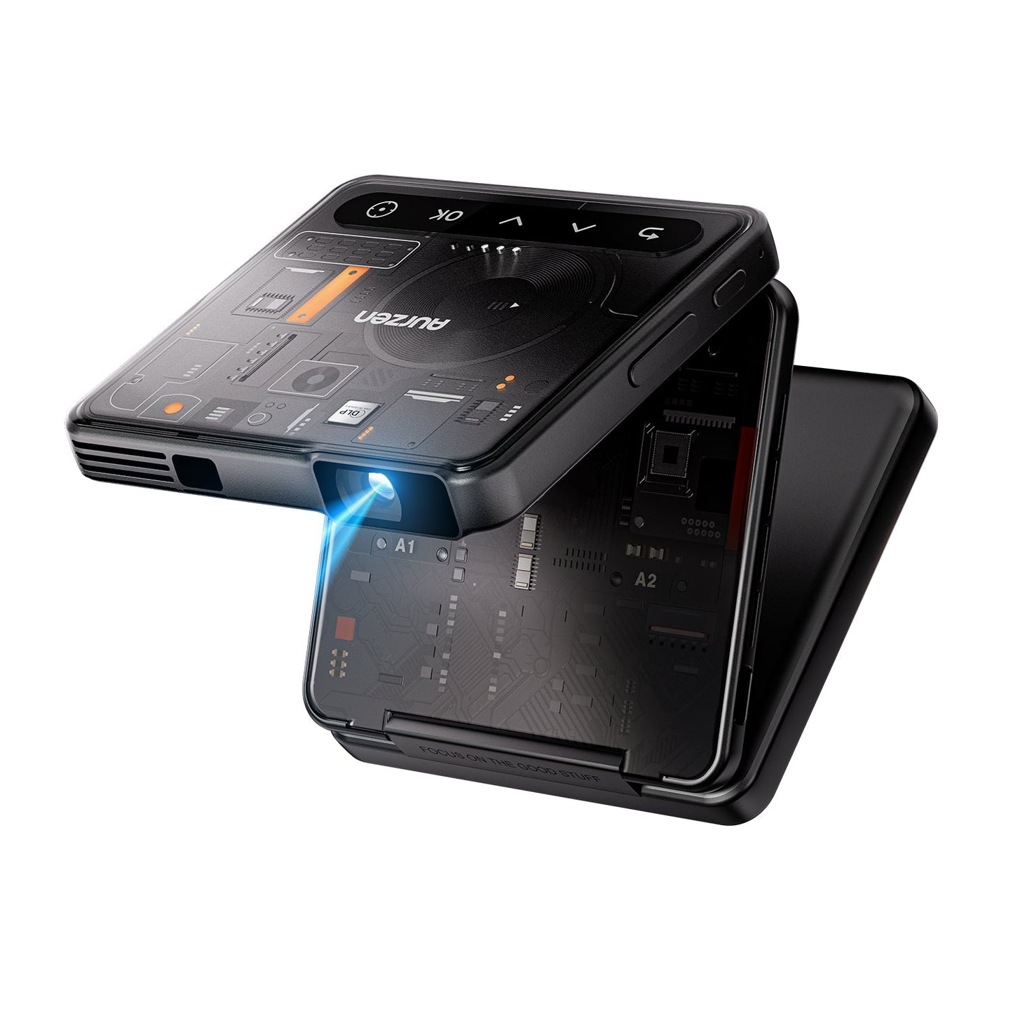 Aurzen ZIP Tri-Fold Portable Projector Cyber Limited Edition